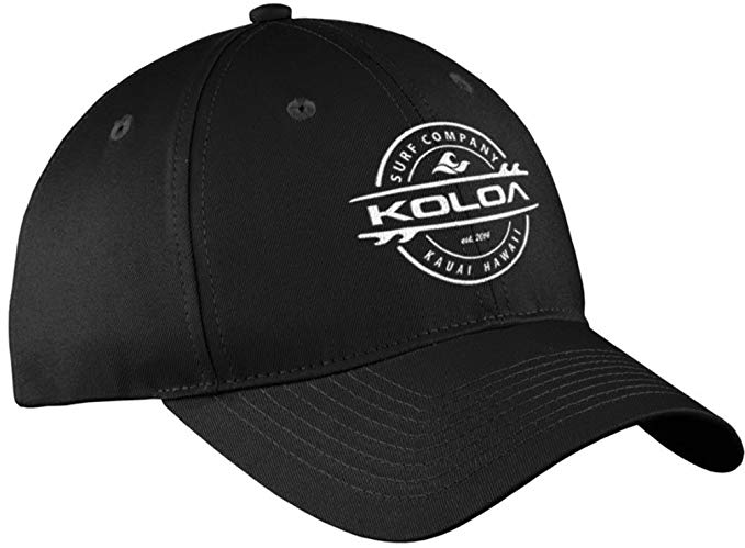Joe's USA Koloa Surf Thruster Logo Old School Curved Bill Solid Snapback Hats