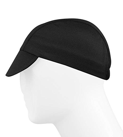 Black Cycling Cap - Made in the USA