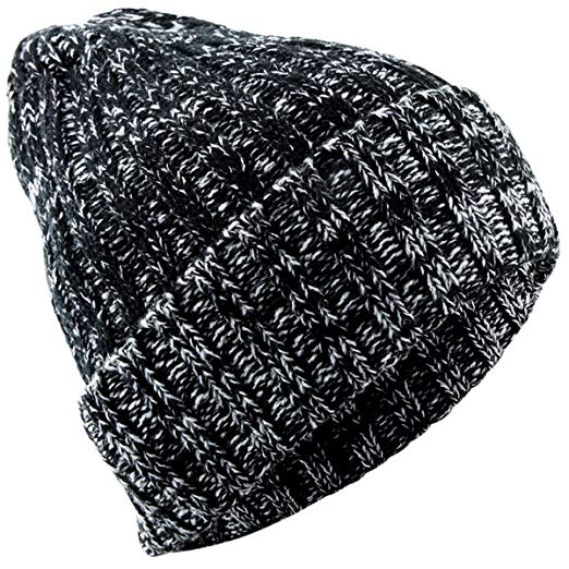 squaregarden Beanie Hats for Men Women,Winter Warm Baggy Ski Hat Knit Slouchy Cap