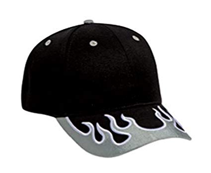 Hats & Caps Shop Flame Pattern Visor Brushed Cn Twill Low Profile Pro Style Caps - By TheTargetBuys