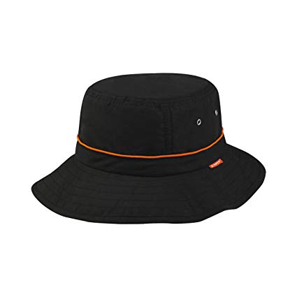 Juniper Taslon UV Bucket Cap with Orange Piping