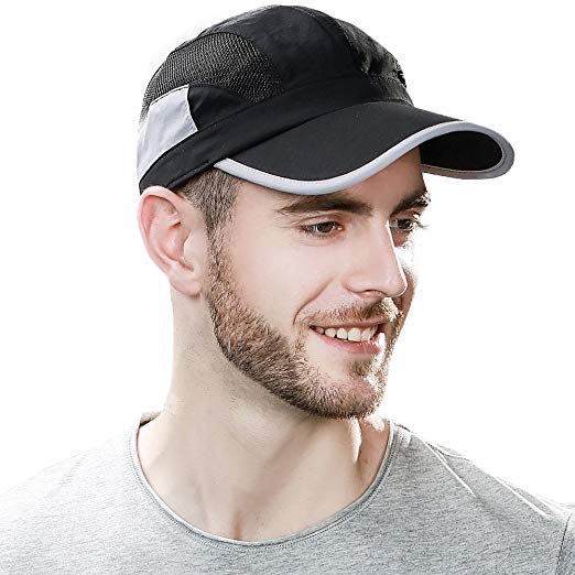 Topex Mens UPF50 Quick-Dry Baseball Cap Foldable Brim Free-Size Sun Hat Unisex