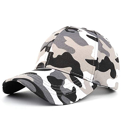 AKIZON Camouflage Baseball Cap Adjustable Fashion Leisure Casual Snapback Hat