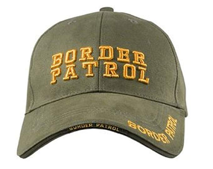 9368O.D. Border Patrol Insignia Cap (Adj)